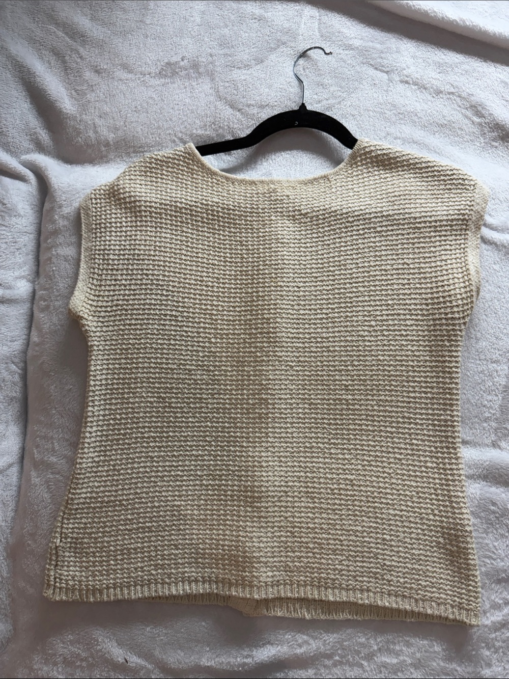 Madewell Cream Knit Sleeveless Sweater Top 2392